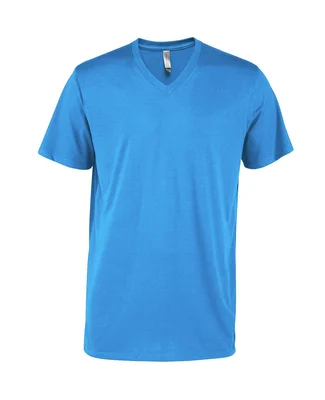 Soffe P602CS MENS CVC SS V NECK TEE in Turquoise a3u