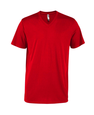 Soffe P602CS MENS CVC SS V NECK TEE in Red fh9