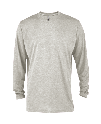 Soffe P603TS MENS TRI BLEND LS TEE in Oatmeal heather k2z