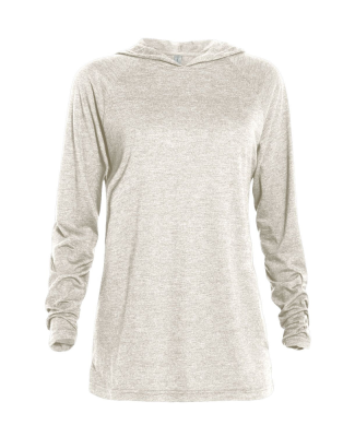 Soffe P909TS ADULT TRI BLEND RAGLAN HOODIE in Oatmeal heather k2z