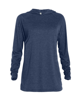 Soffe P909TS ADULT TRI BLEND RAGLAN HOODIE in Athletic navy heather k3a