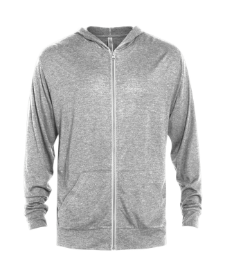 Soffe P910TS ADULT TRI BLEND FULL ZIP HOOD in Athletic heather k2x