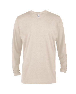 Soffe P603CS MENS CVC LS CREW NECK TEE in Putty n98