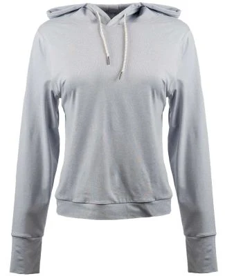 Burnside Clothing 5667 Women's Dawn to Dusk Hooded in Heather light grey