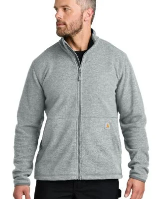 CARHARTT CT106416 Carhartt Textured Full-Zip Fleec in Hthrgrey