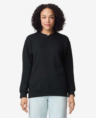 Gildan SF008 Unisex Softstyle Midweight Fleece Qua in Black