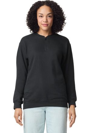 Gildan SF008 Unisex Softstyle Midweight Fleece Qua in Black