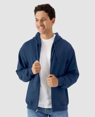 Gildan SF600 Unisex Softstyle Fleece Hooded Sweats in Navy