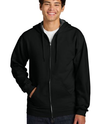 Gildan SF600 Unisex Softstyle Fleece Hooded Sweats in Black