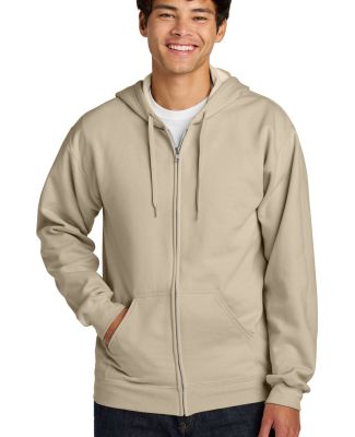 Gildan SF600 Unisex Softstyle Fleece Hooded Sweats in Sand