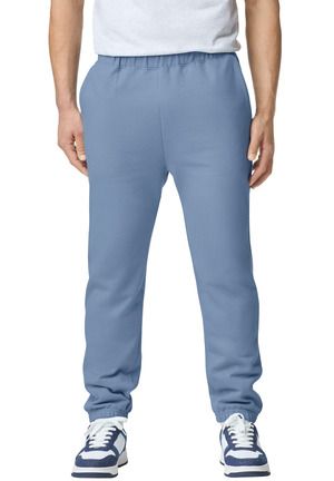 Gildan SF100 Unisex Softstyle Midweight Pocket Swe in Stone blue