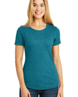 Gildan 6750L Ladies' Triblend T-shirt in Hth galap blue