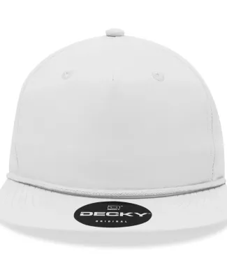 Decky Hats  6032 Decky 5-Panel Rope Cap in White