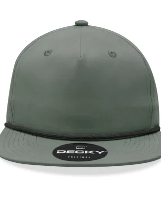 Decky Hats  6032 Decky 5-Panel Rope Cap in Loden/black