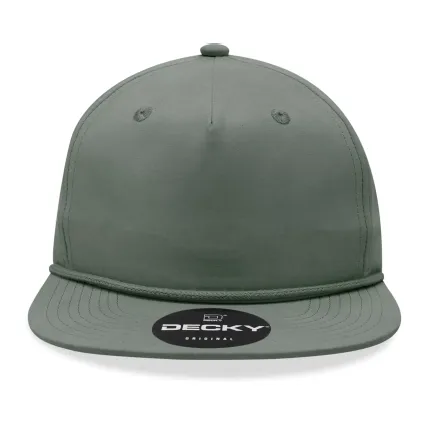 Decky Hats  6032 Decky 5-Panel Rope Cap in Loden