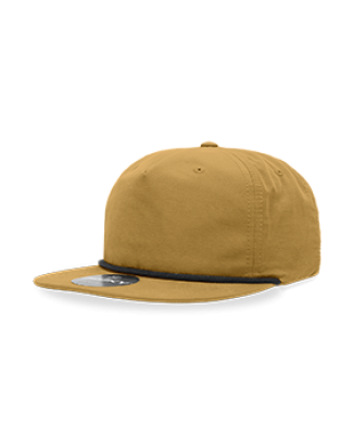 Decky Hats  6032 Decky 5-Panel Rope Cap in Biscuit/black