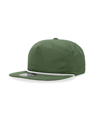 Decky Hats  6032 Decky 5-Panel Rope Cap in Forest/white