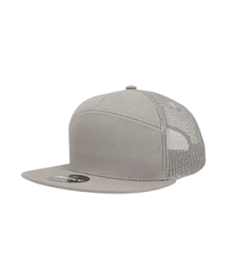 Decky Hats  1133 Decky 7-Panel Trucker in Grey