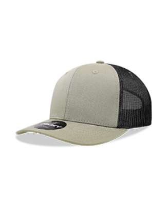 Decky Hats  DEC6021 Decky Six-Panel Trucker in Loden/black