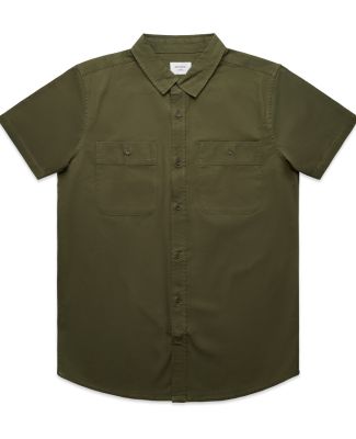 ascolour 5421 Work SS Shirt in Army