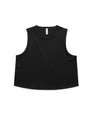 ascolour 4091 Ascolour  Womens Martina Crop Tank in Black