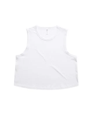 ascolour 4091 Ascolour  Womens Martina Crop Tank in White