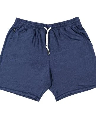 Burnside Clothing 9857 Dawn to Dusk Shorts in Heather ink blue