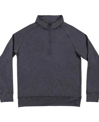 Burnside Clothing 8167 Dawn to Dusk Quarter-Zip Pu in Heather charcoal