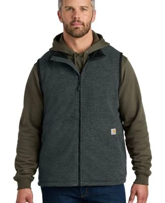 CARHARTT CT106418 Carhartt Textured Fleece Vest in Carbonhthr