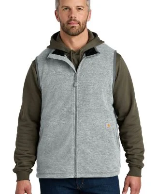 CARHARTT CT106418 Carhartt Textured Fleece Vest in Hthrgrey