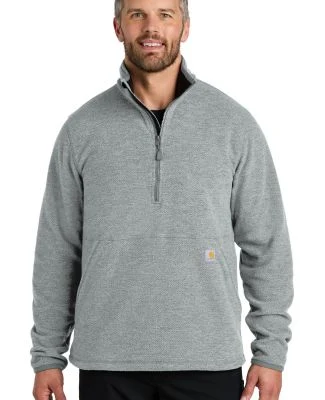 CARHARTT CT106417 Carhartt Textured 1/2-Zip Fleece in Hthrgrey