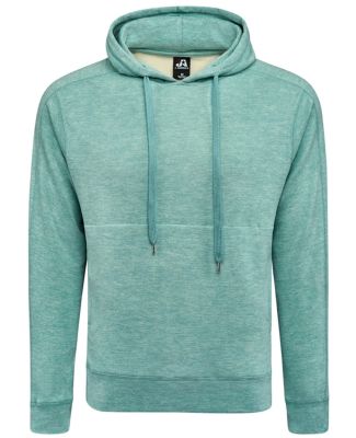 J America 8740 Electric Fleece Hooded Sweatshirt in Electric jade