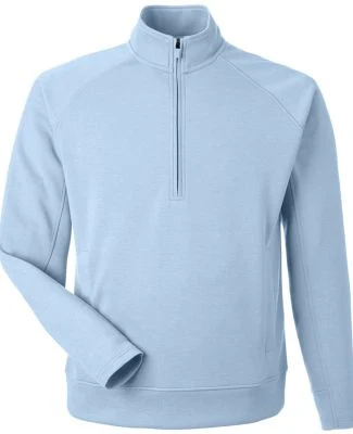 J America 8751 Apex Fleece Quarter-Zip Sweatshirt in Ice blue
