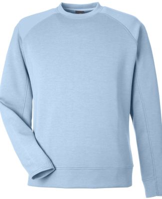 J America 8752 Apex Fleece Crewneck Sweatshirt in Ice blue