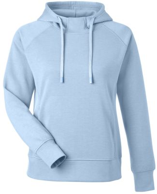 J America 8753 Women's Apex Fleece Hooded Sweatshi in Ice blue