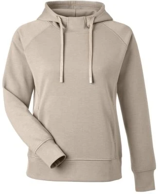 J America 8753 Women's Apex Fleece Hooded Sweatshi in Mojave