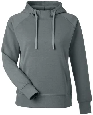 J America 8753 Women's Apex Fleece Hooded Sweatshi in Steel