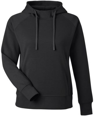 J America 8753 Women's Apex Fleece Hooded Sweatshi in Black