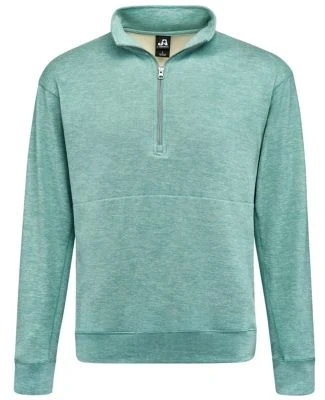 J America 8741 Electric Fleece Quarter-Zip Sweatsh in Electric jade