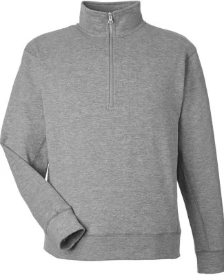 J America 8741 Electric Fleece Quarter-Zip Sweatsh in Electric slate