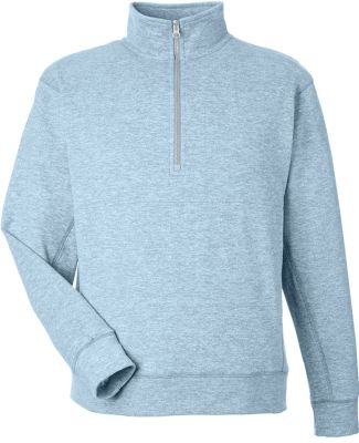 J America 8741 Electric Fleece Quarter-Zip Sweatsh in Electric sky