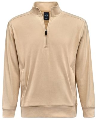 J America 8760 Element Fleece Quarter-Zip Sweatshi in Almond