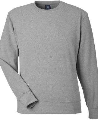 J America 8761 Element Fleece Crewneck Sweatshirt in Grey