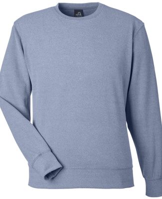 J America 8761 Element Fleece Crewneck Sweatshirt in Navy