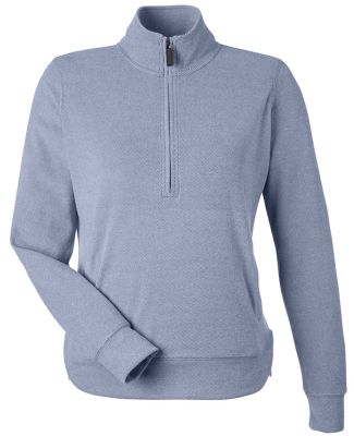 J America 8762 Women's Element Fleece Quarter-Zip  in Navy