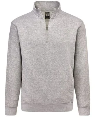 J America 8722 BTB Fleece Quarter-Zip Sweatshirt in Oxford