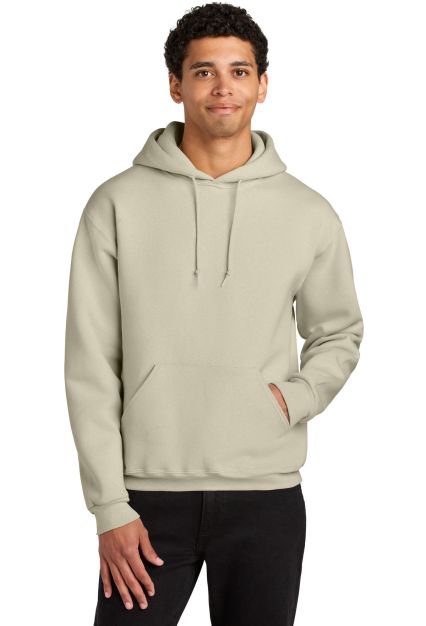 Jerzees H12MR Rugged Hooded Sweatshirt in Putty