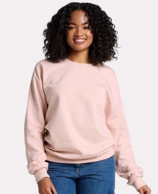 Jerzees IC48MR Ultimate CVC Crewneck Sweatshirt in Blush pink