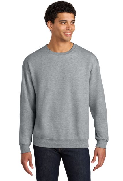 Jerzees IC48MR Ultimate CVC Crewneck Sweatshirt in Athletic heather