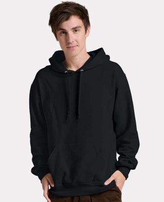 Jerzees IC49MR Ultimate CVC Hooded Sweatshirt in Black ink